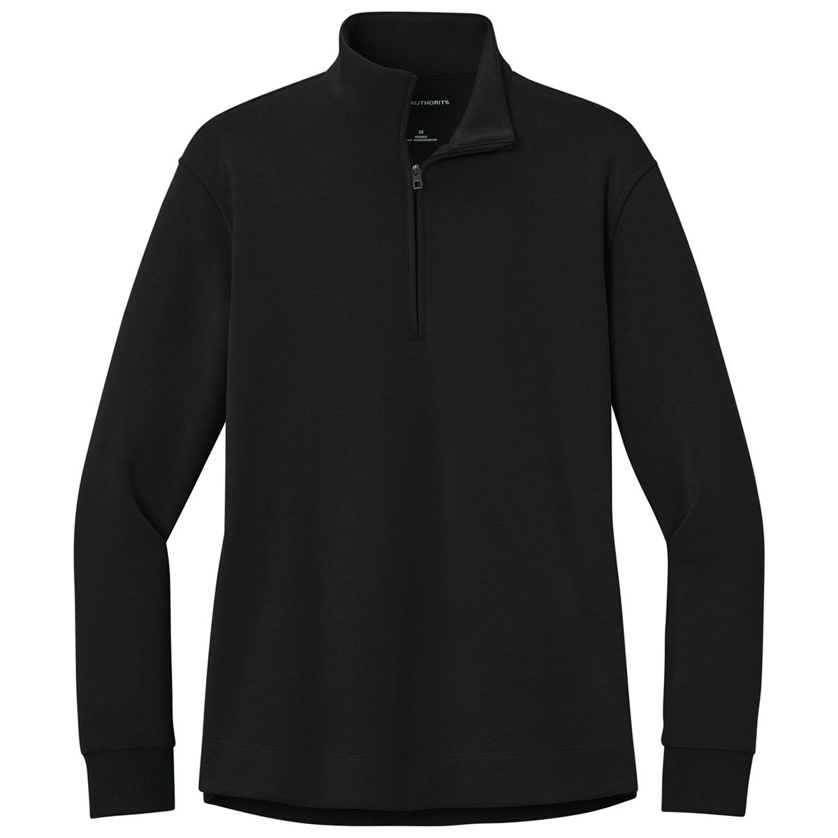 Port Authority Women's Deep Black Wearever Signature Double Pique 1/4-Zip
