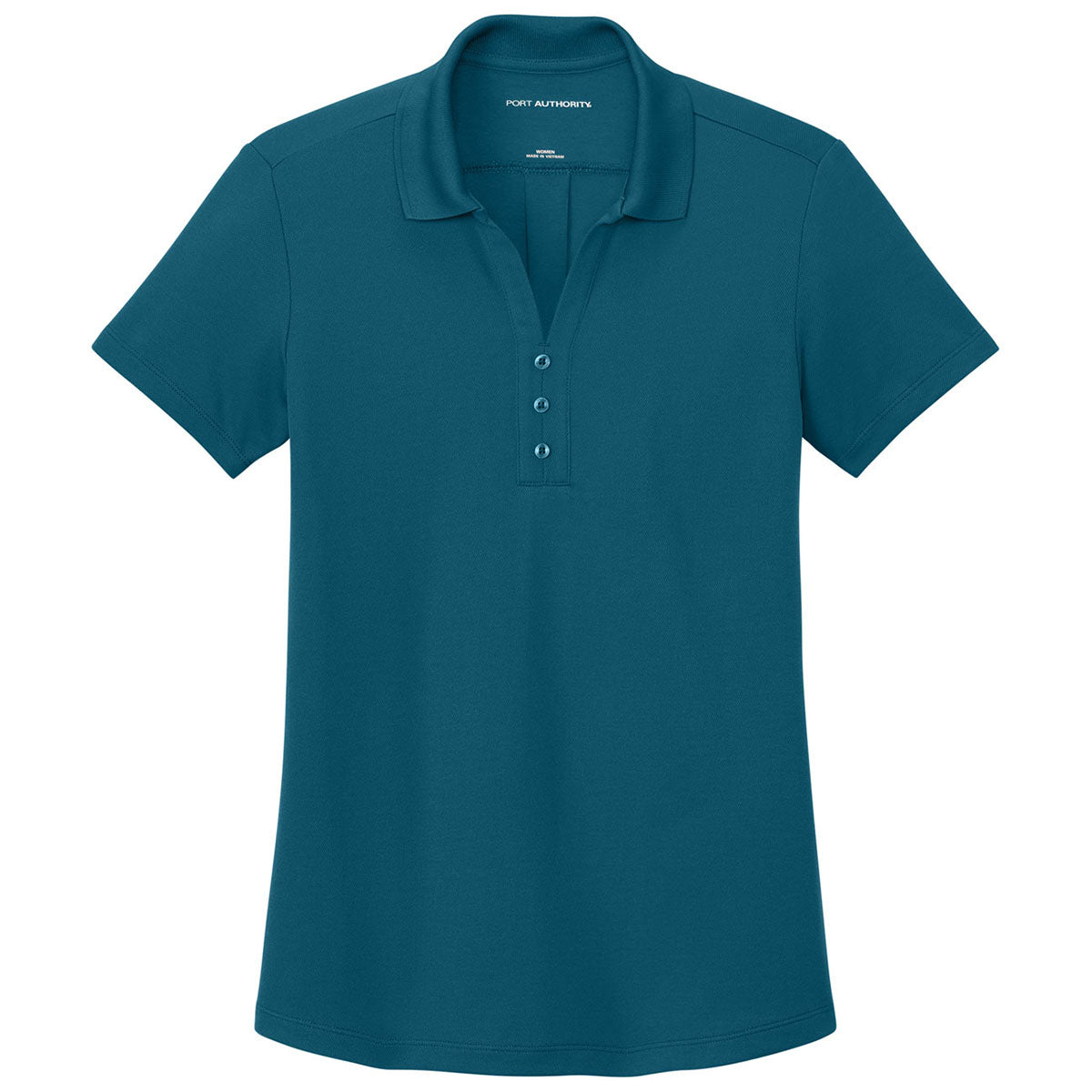 Port Authority Women's Moroccan Blue Plaited Pique Polo