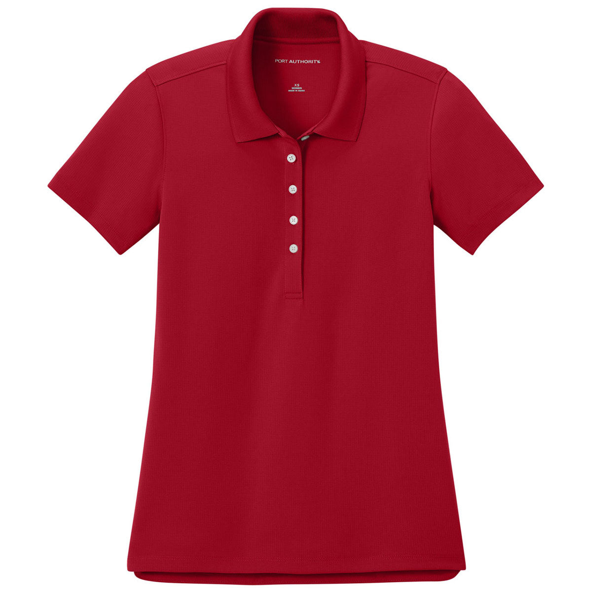 Port Authority Women's Rich Red Dry Zone Stain-Release Grid Polo