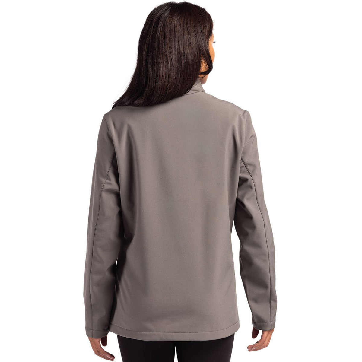 Clique Women's Pure Slate/Black Tempo Stretch Full Zip Softshell Jacket