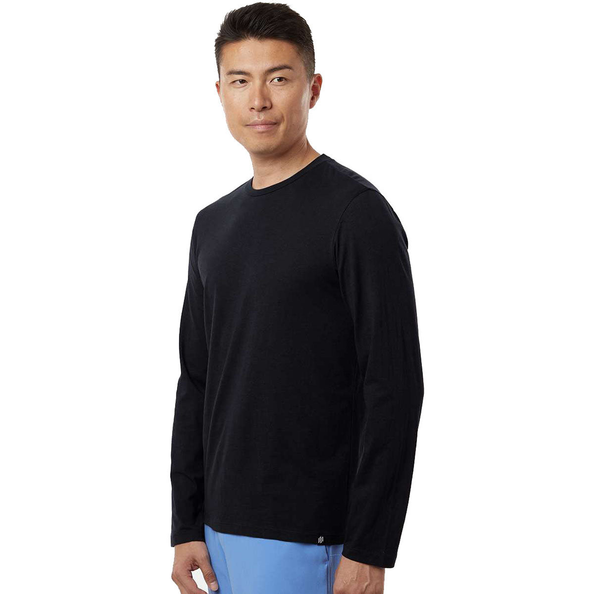 Jaanuu Men's Black RegenX Cotton Underscrub Long Sleeve T-Shirt