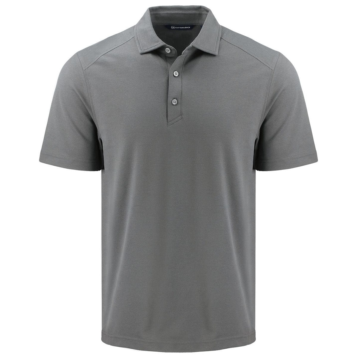 Cutter & Buck Men's Elemental Grey Advantage Refresh Epic Confidence Recycled Tri-Blend Pique Polo