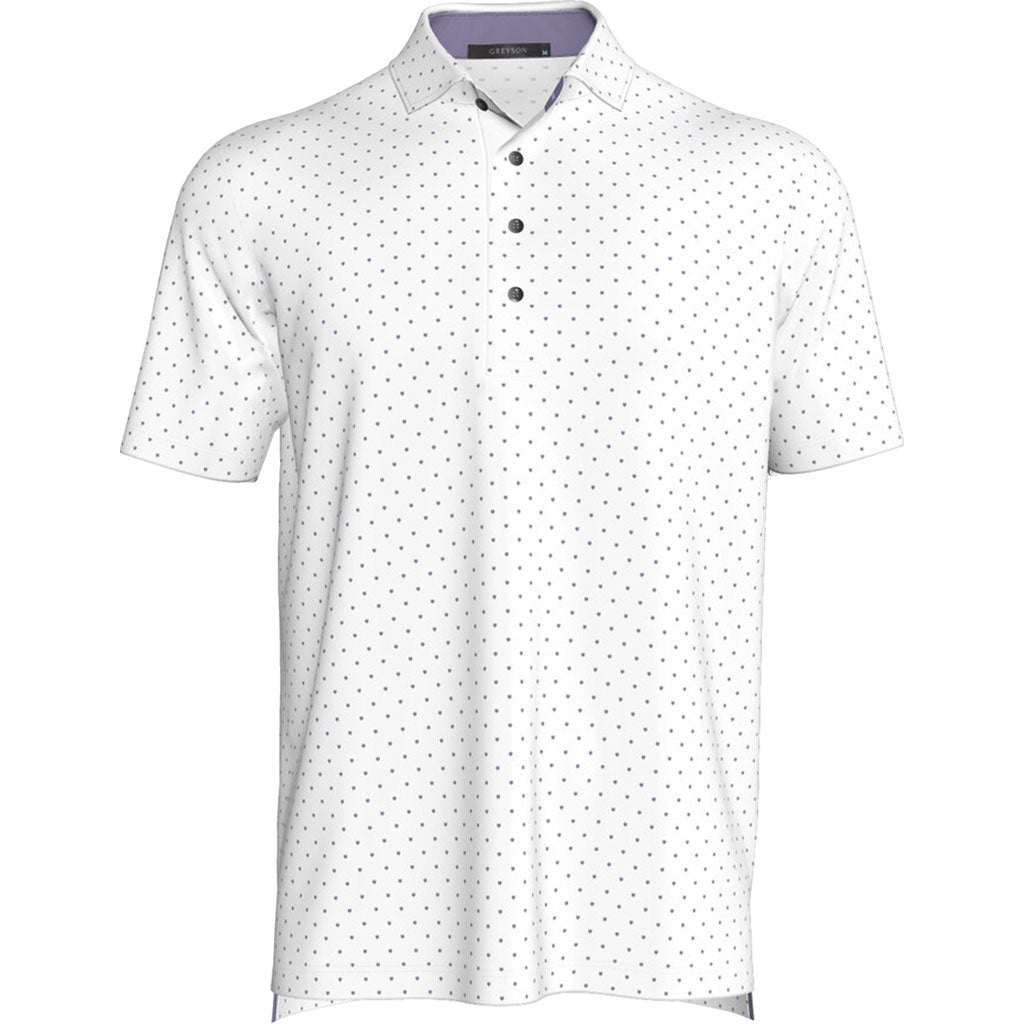 Greyson Men's Toadflax/Artic Pack Dot Polo
