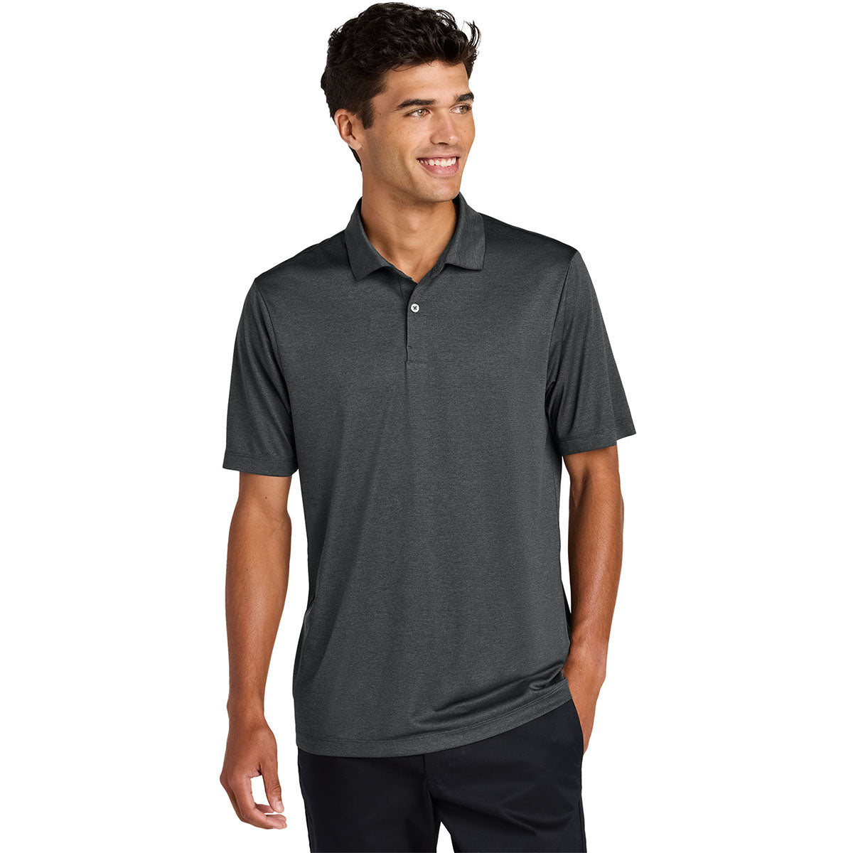 Mercer+Mettle Men's Anchor Grey Heather Recharge Jersey Polo