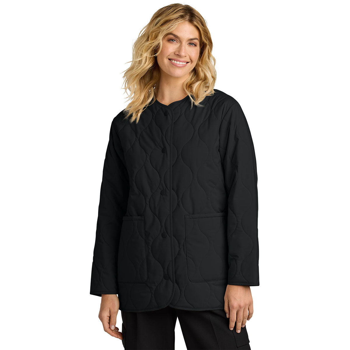 Mercer+Mettle Women's Deep Black Quilted Liner Jacket
