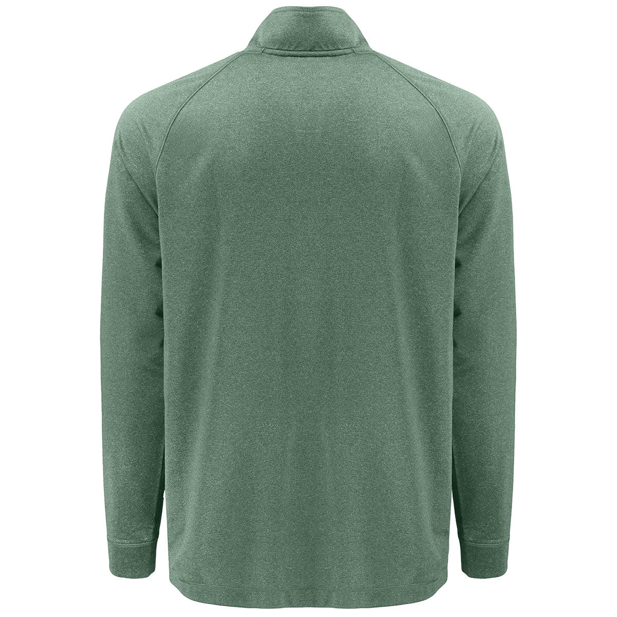 Clique Men's Bottle Green Heather Dash Recycled Quarter Zip Pullover