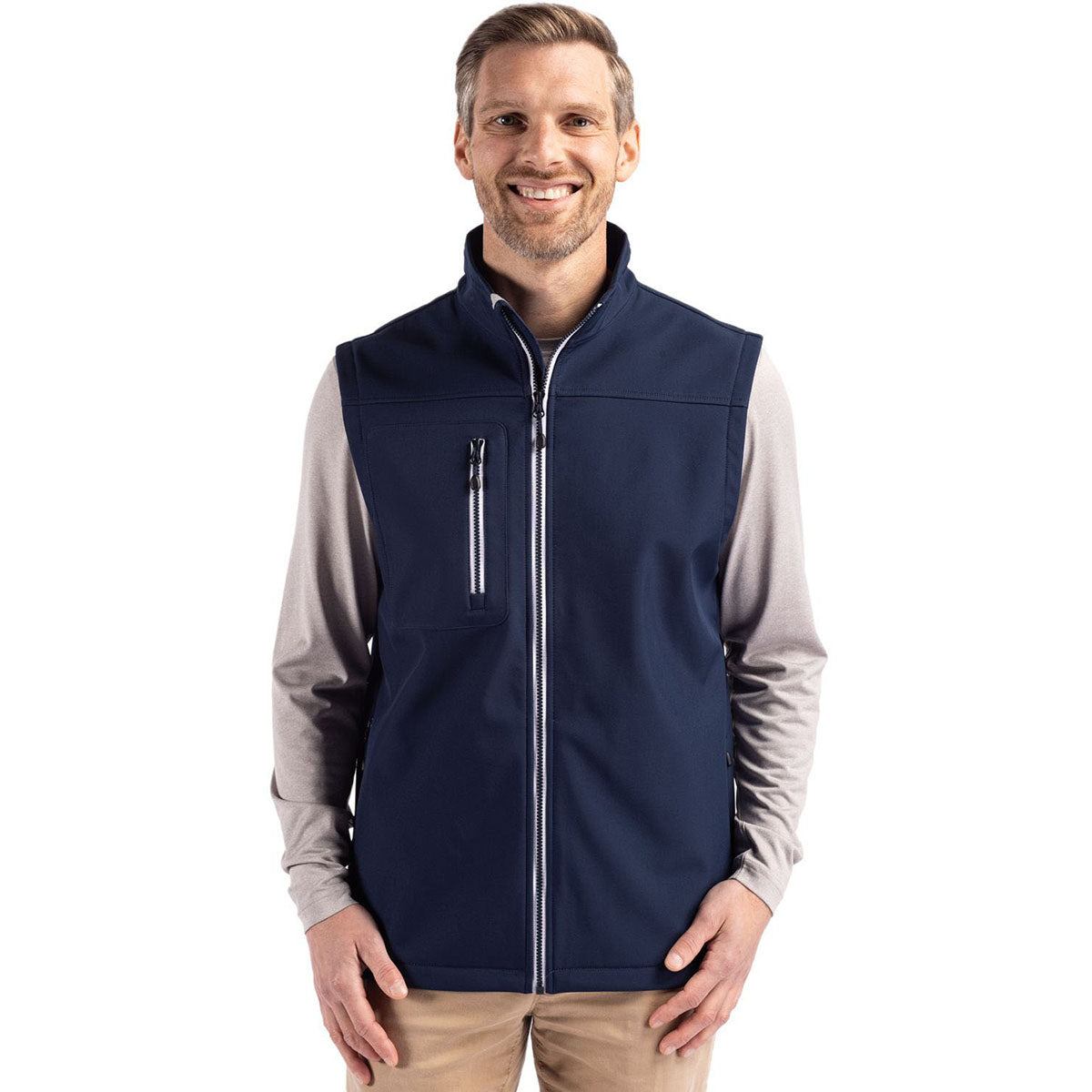Clique Men's Dark Navy Telemark Eco Stretch Softshell Vest