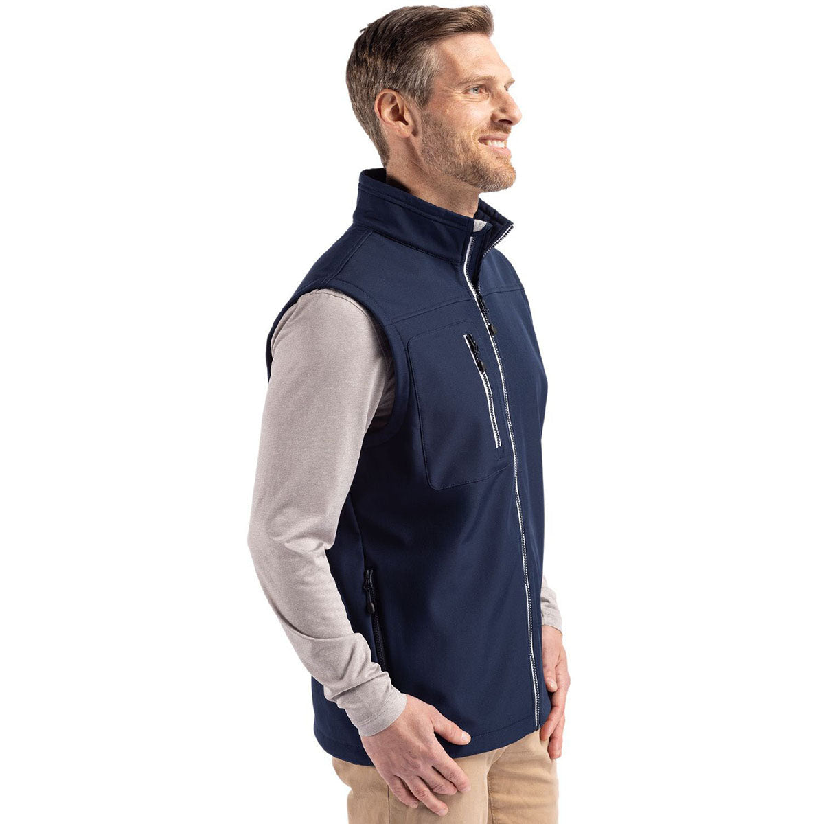 Clique Men's Dark Navy Telemark Eco Stretch Softshell Vest