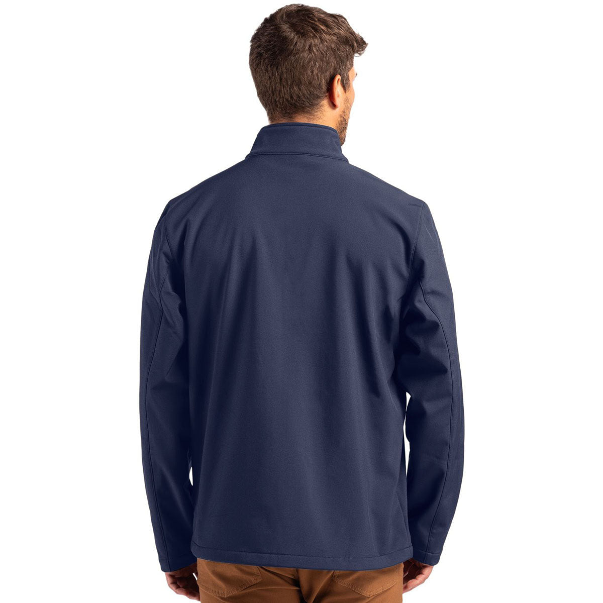 Clique Men's Dark Navy/Pure Slate Tempo Stretch Full Zip Softshell Jacket