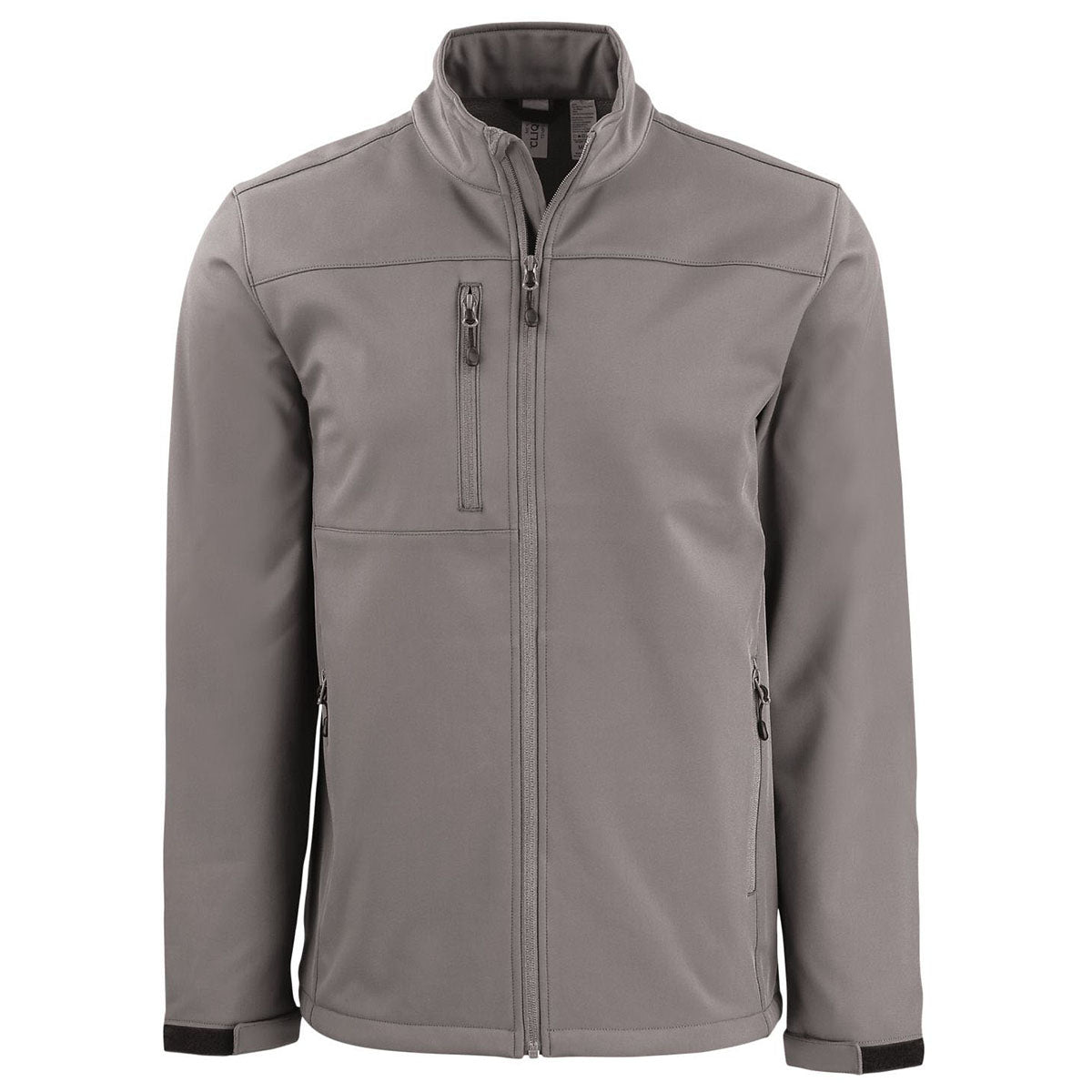 Clique Men's Pure Slate Tempest Waterproof Full Zip Softshell Jacket