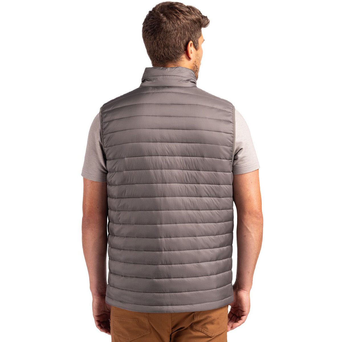 Clique Men's Pure Slate Valhalla Full Zip Puffer Vest