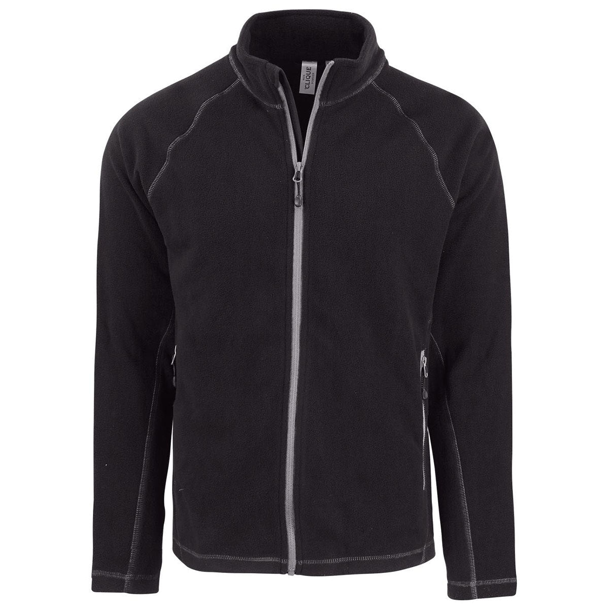 Clique Men's Black Powder Fleece Full Zip Jacket