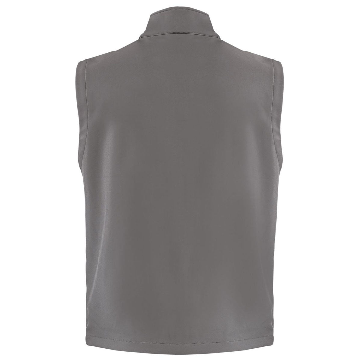 Clique Men's Pure Slate/Black Tempo Stretch Full Zip Softshell Vest