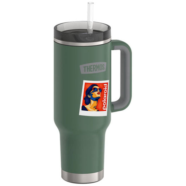 Thermos Alpine Green 40oz Stainless Steel Cup Holder Mug