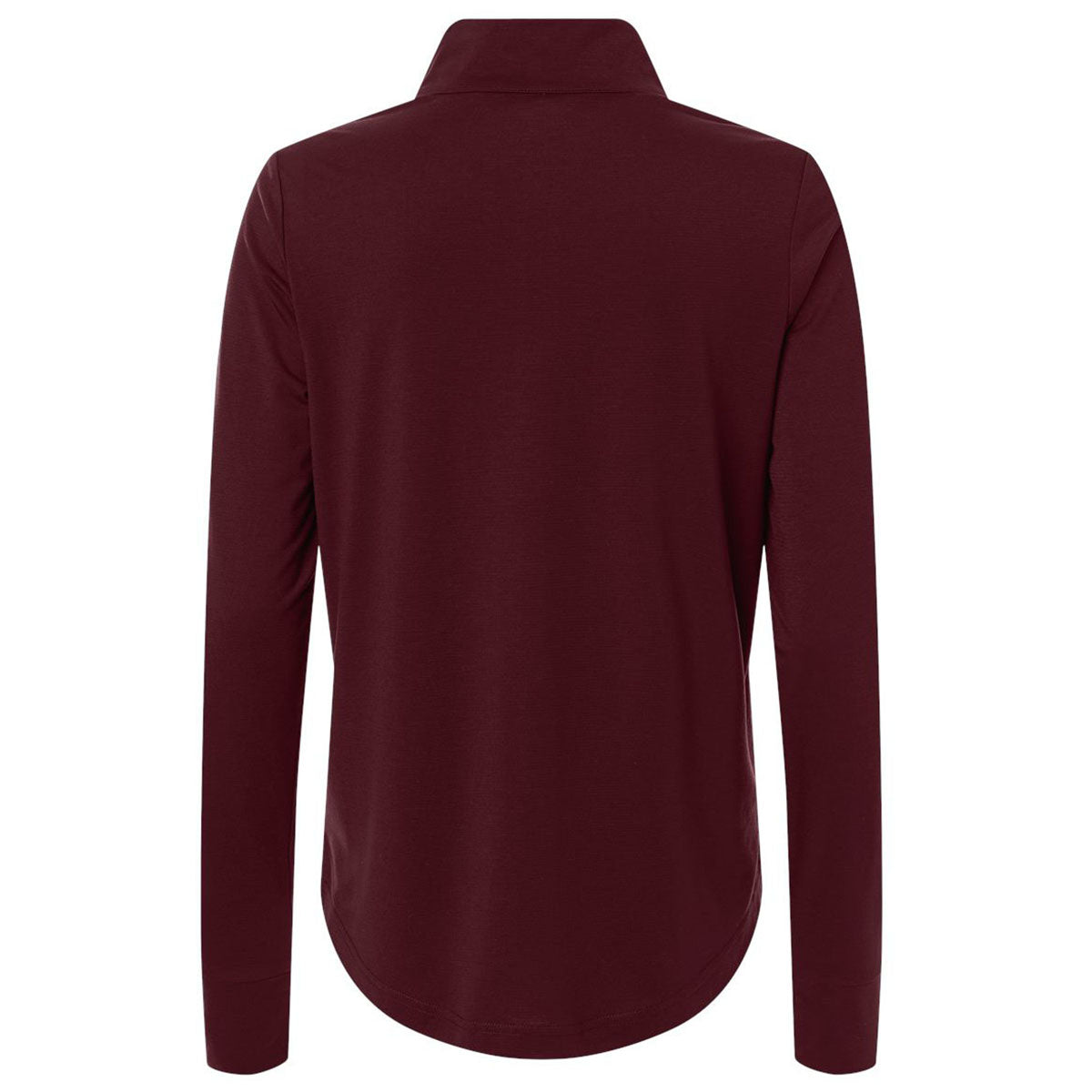 North End Women's Burgundy/Carbon JAQ Stretch Performance Quarter-Zip