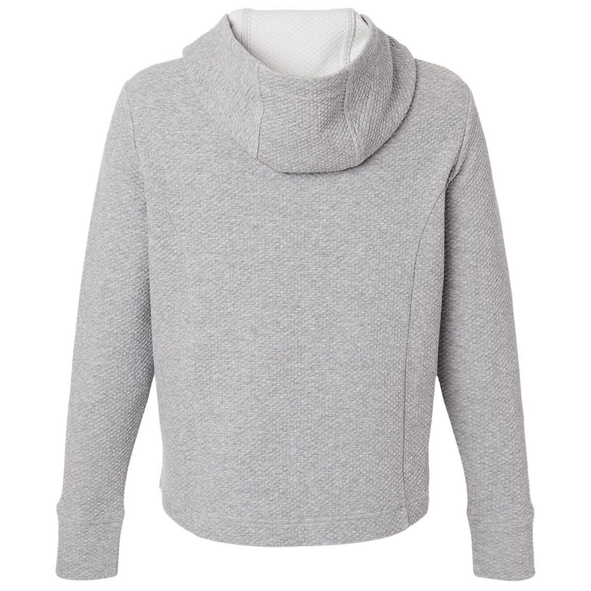 North End Women's Platinum Heather Spirit Textured Hooded Pullover