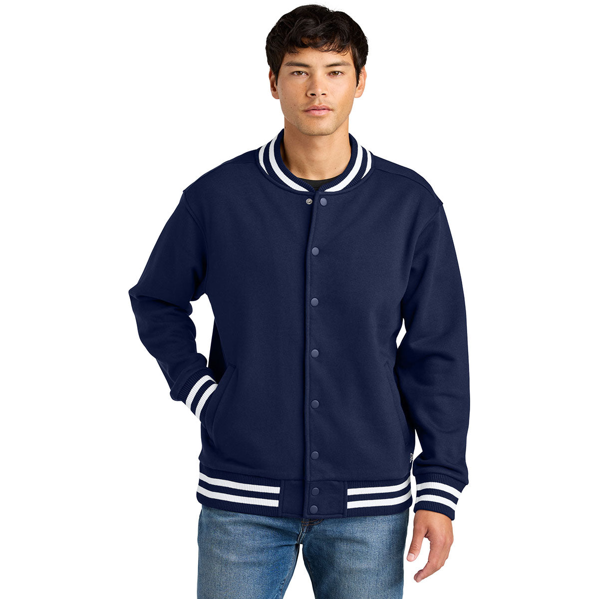 New Era Men's True Navy Varsity Heavyweight Fleece Jacket