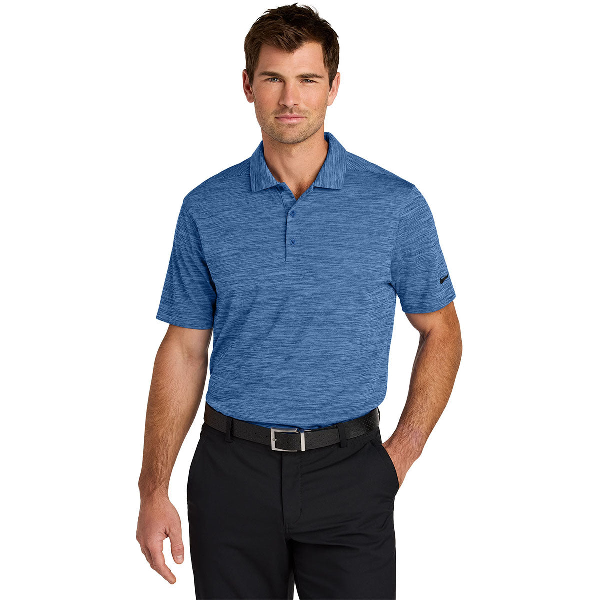 Nike Men's Game Royal Dri-FIT Striated Polo