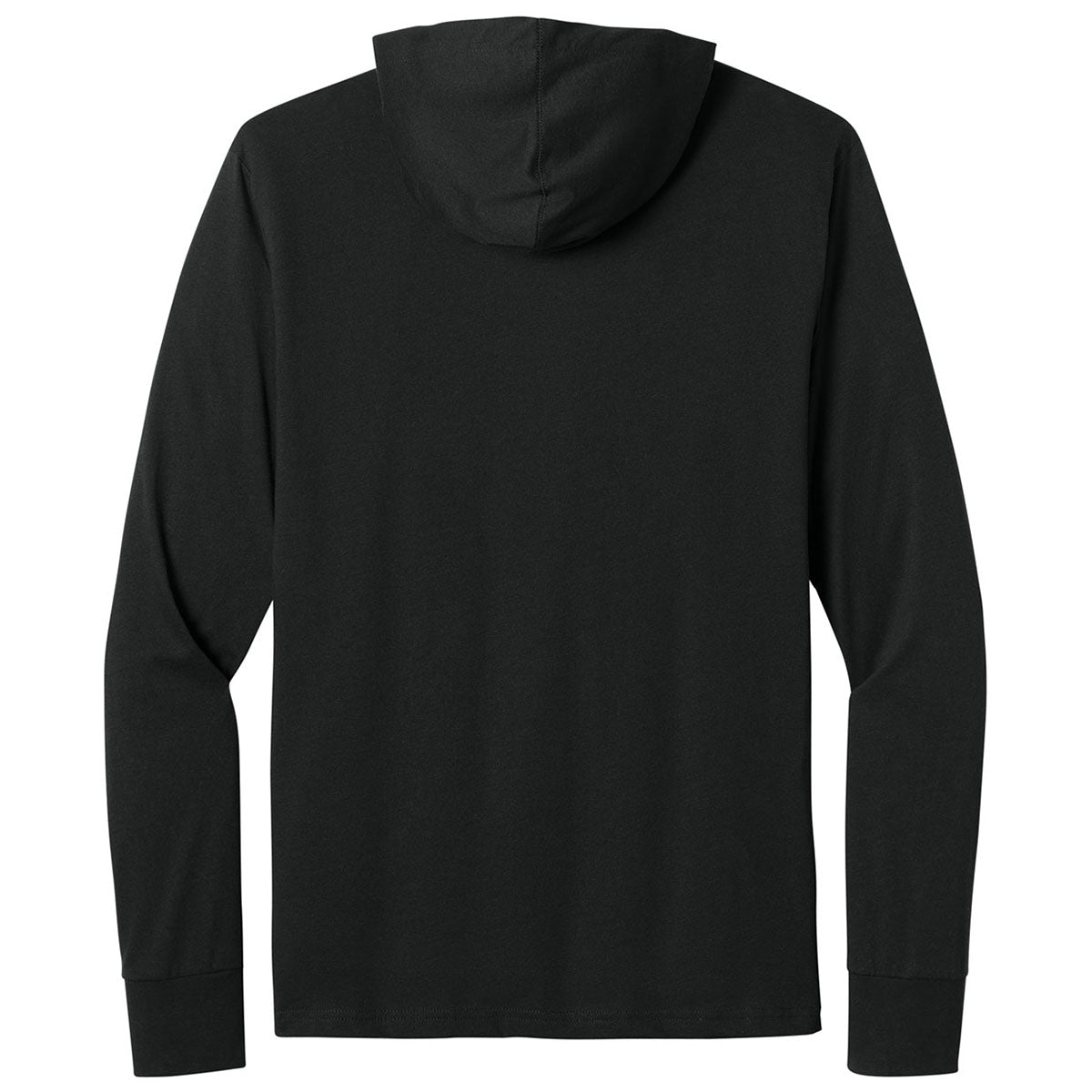 Next Level Men's Black Apparel CVC Long Sleeve Hoodie