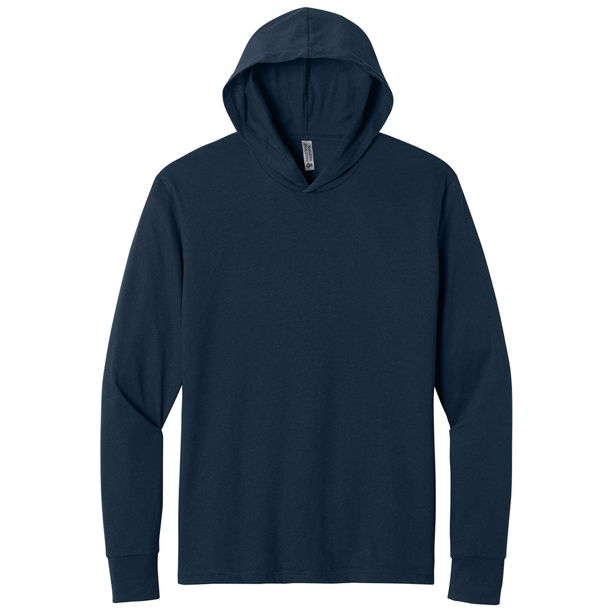 Next Level Men's Midnight Navy Apparel CVC Long Sleeve Hoodie