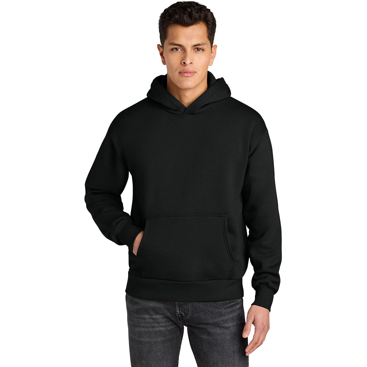 Next Level Men's Black Heavyweight Hoodie