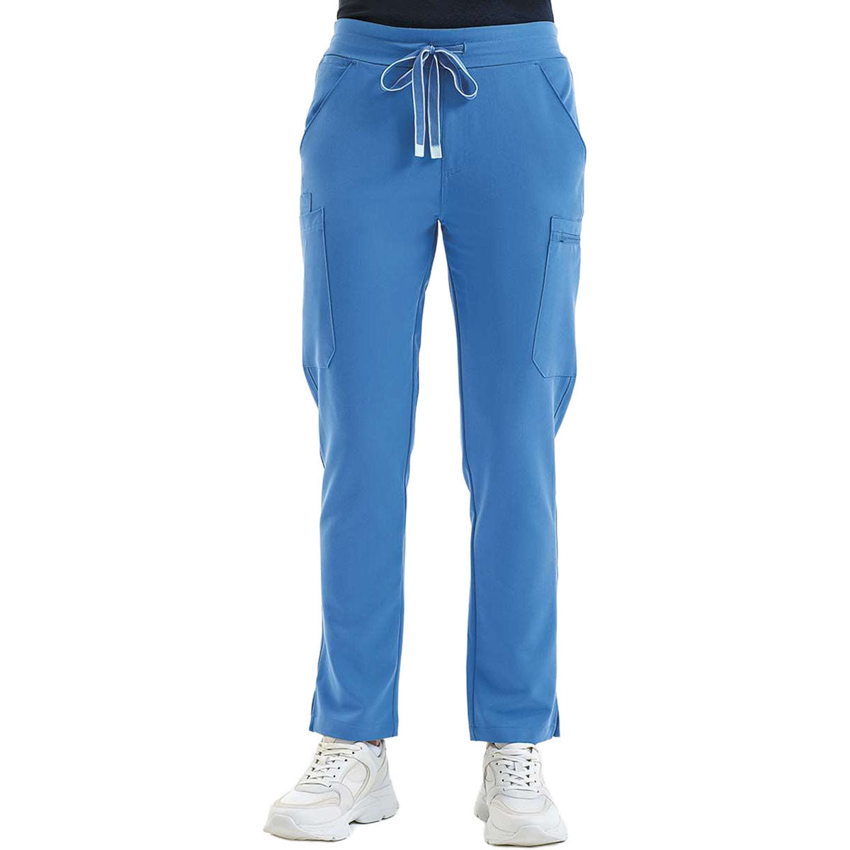 Onna Women's Ceil Blue Relentless Stretch Cargo Scrub Pants