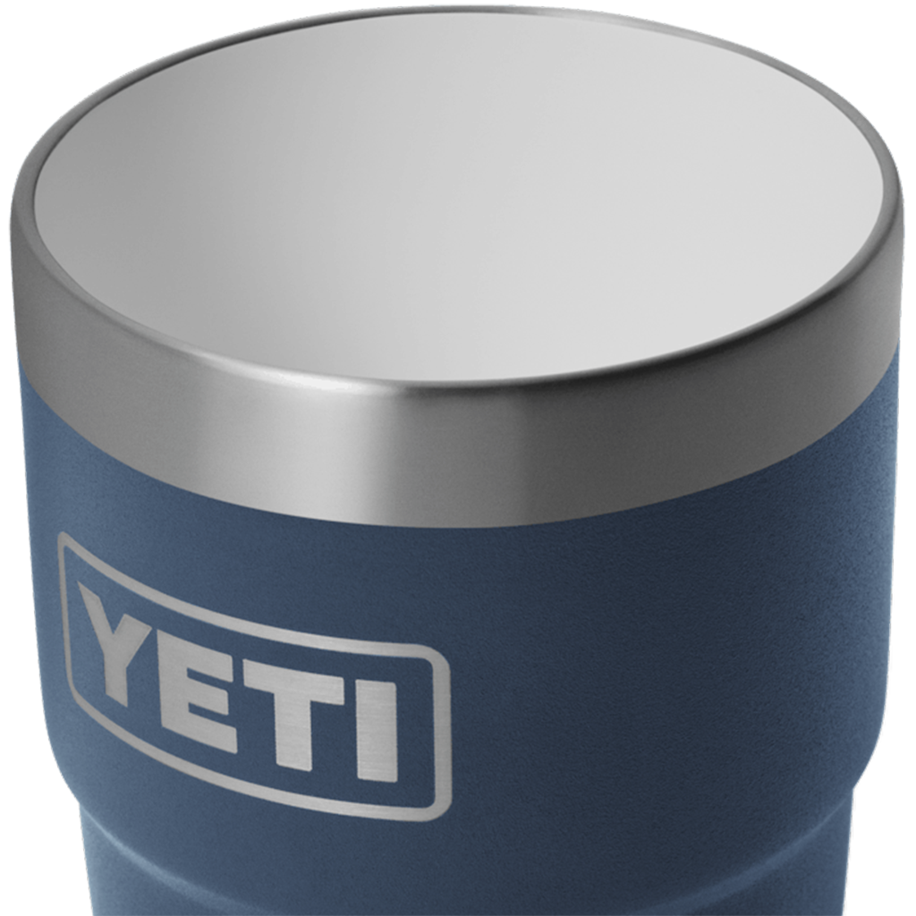 YETI Navy Rambler 8 oz Stackable Cup with Durasip Ceramic Lining