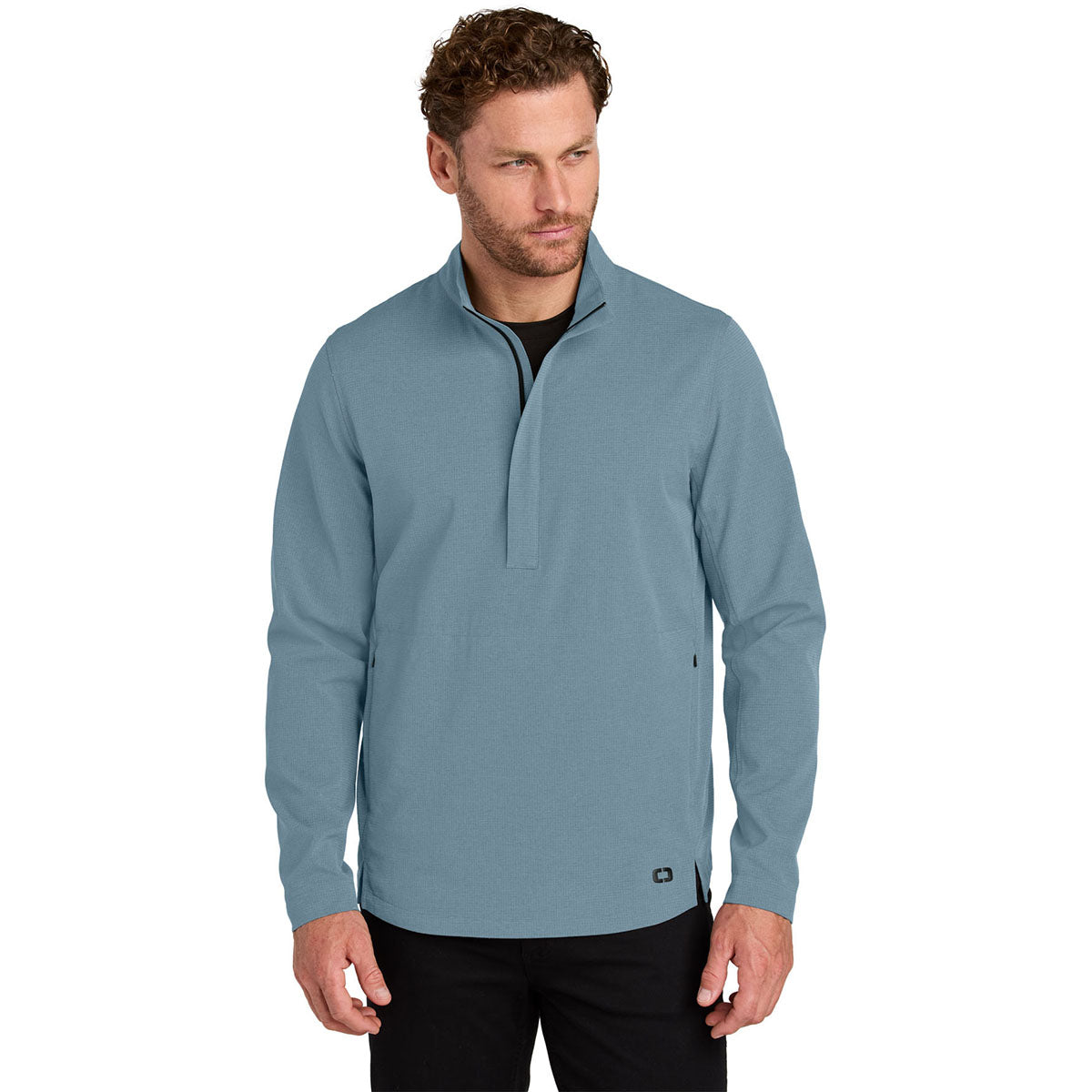 OGIO Men's Blue Mist Aspect 1/2-Zip Pullover