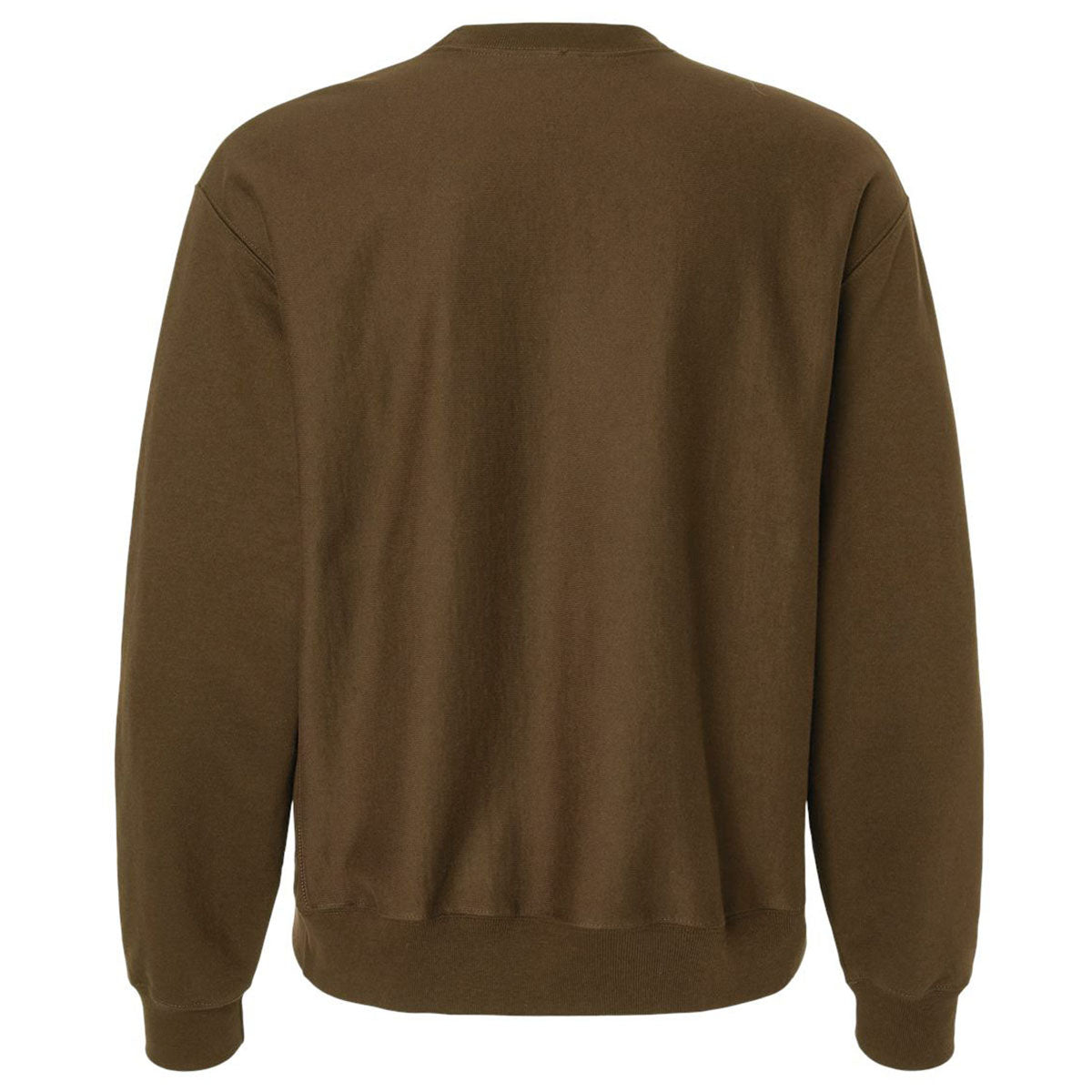 Hanes Unisex Army Brown Beefy Sweats Premium Heavyweight Crewneck Sweatshirt
