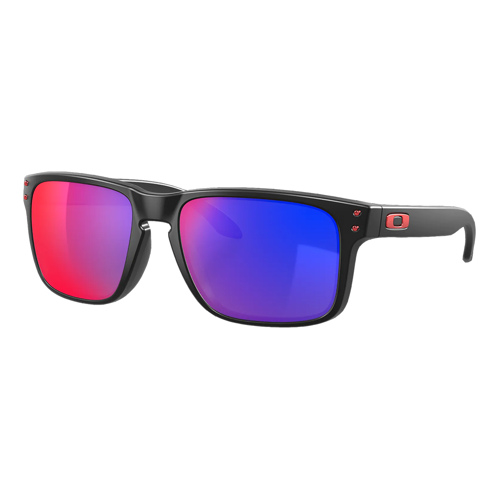 Oakley Matte Black with Positive Red Iridium Lens Holbrook Sunglasses