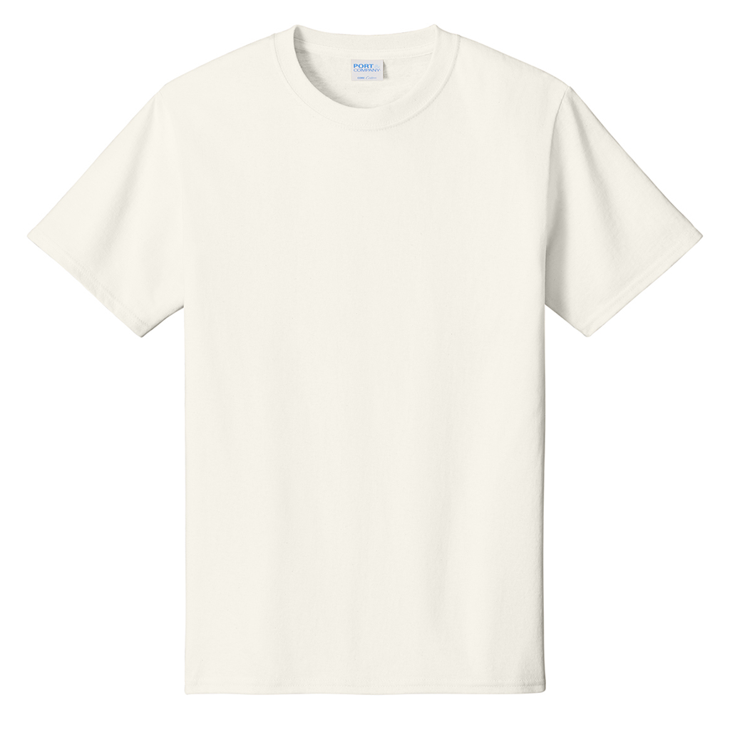 Port & Company Men's Ivory Core Cotton Tee