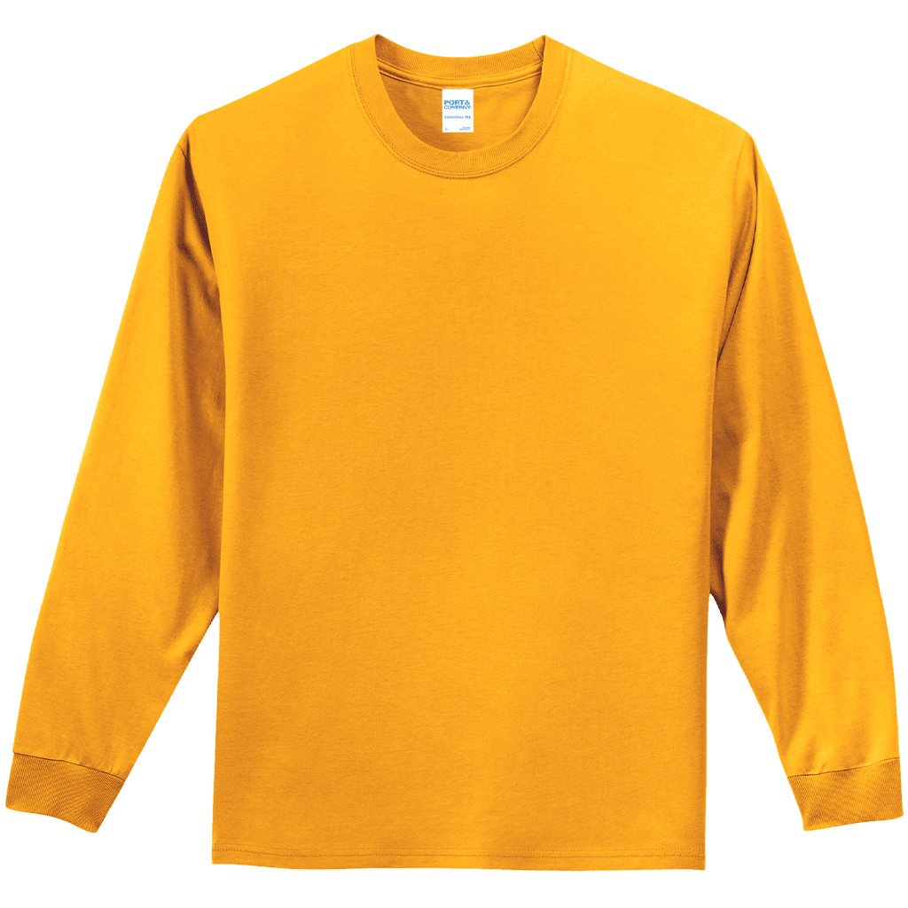 Port & Company Men's Gold Long Sleeve Essential Tee