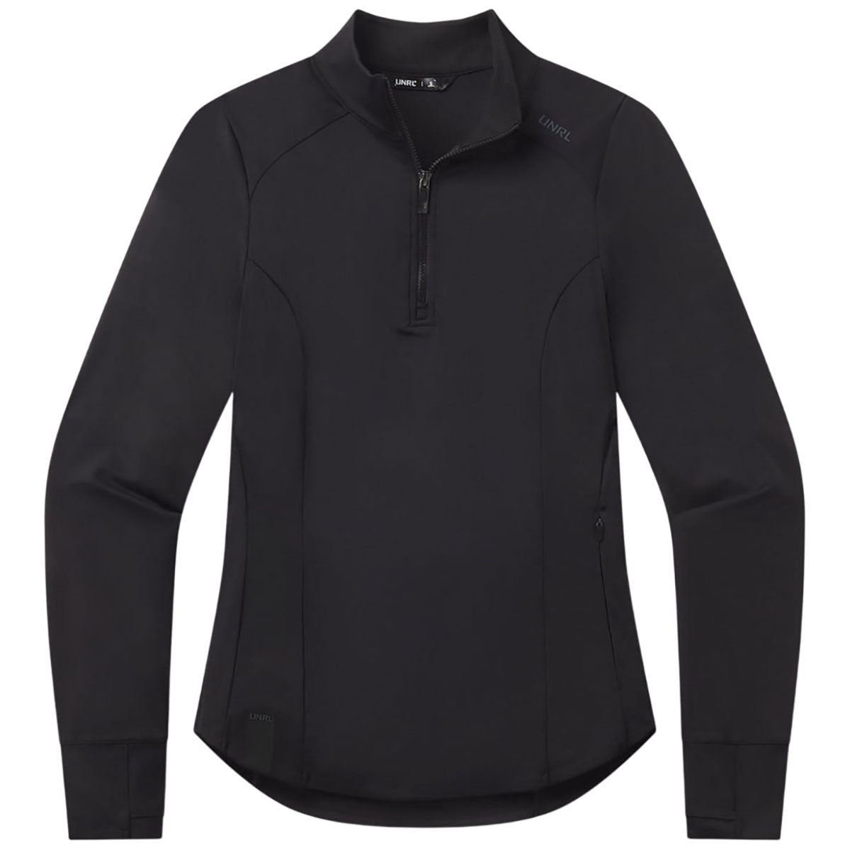 UNRL Women's Black Performa Fitted Half-Zip