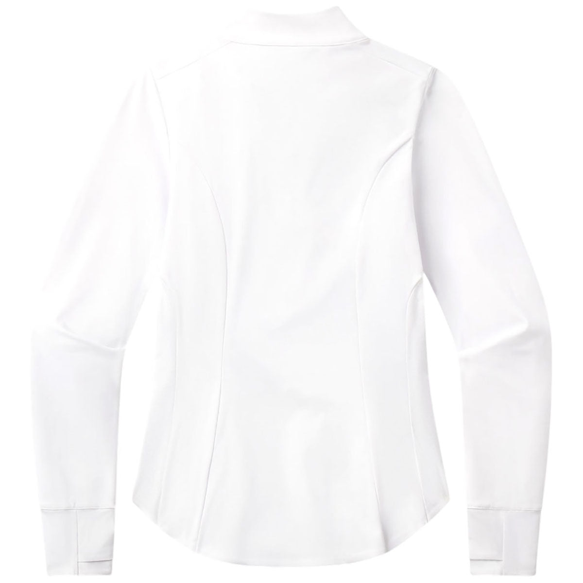 UNRL Women's White Performa Fitted Half-zip
