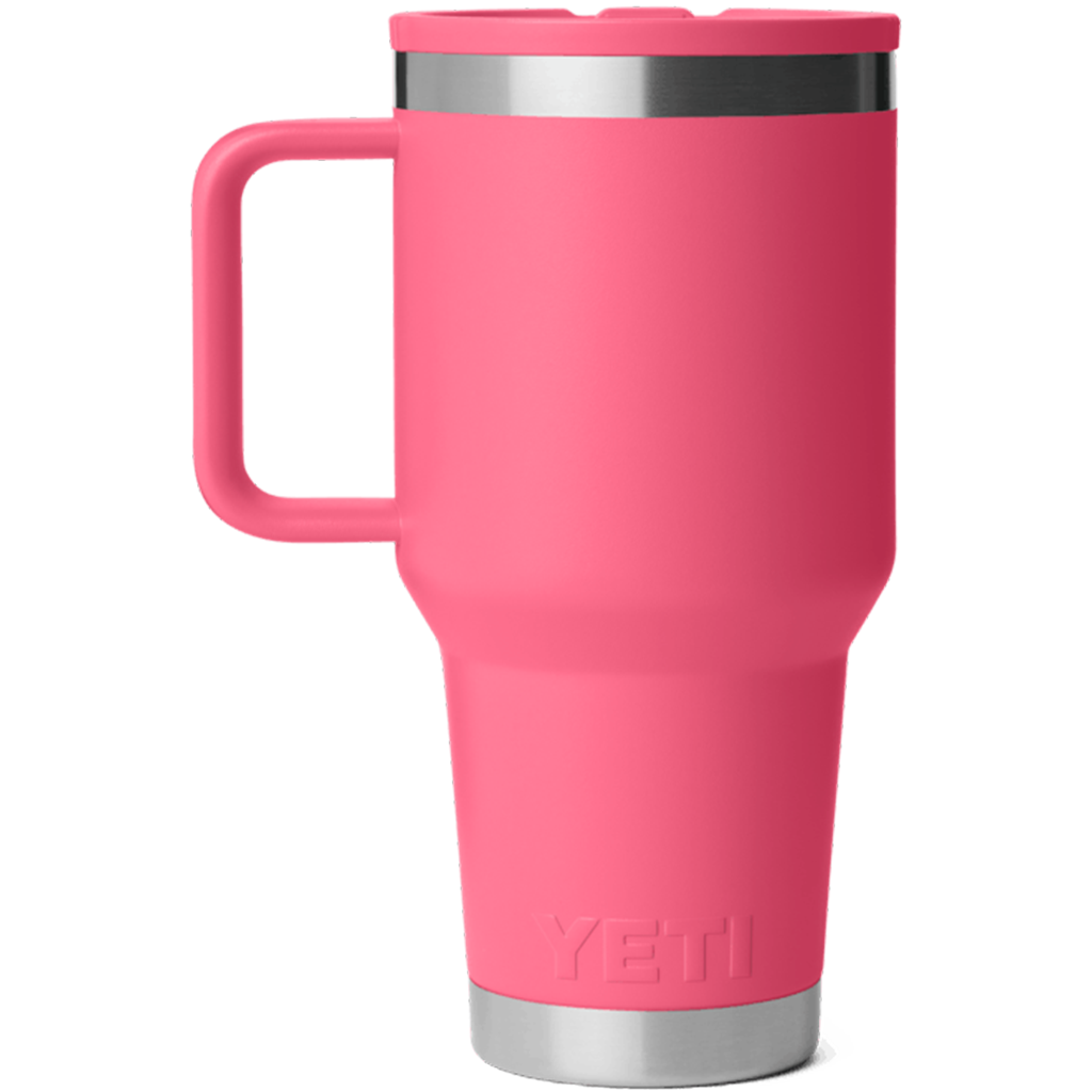 YETI Tropical Pink Rambler 30 oz Travel Straw Mug with Color-Matched Straw Lid