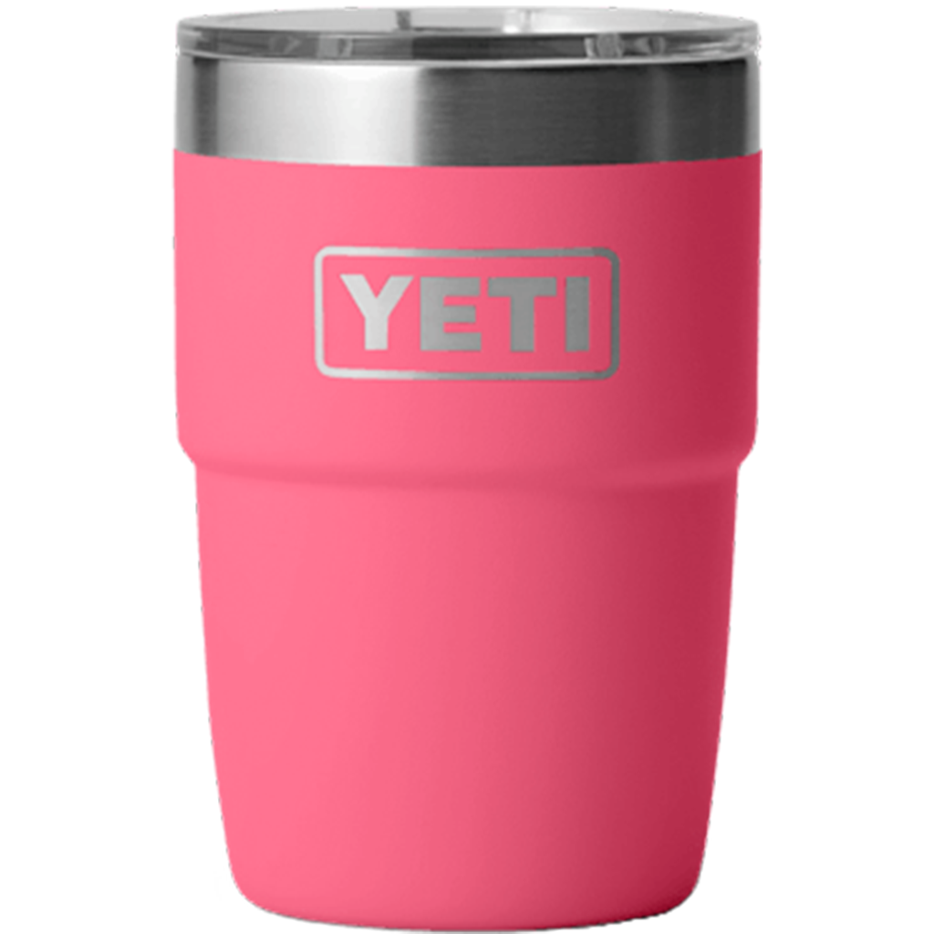 YETI Tropical Pink Rambler 8 oz Stackable Cup with Durasip Ceramic Lining