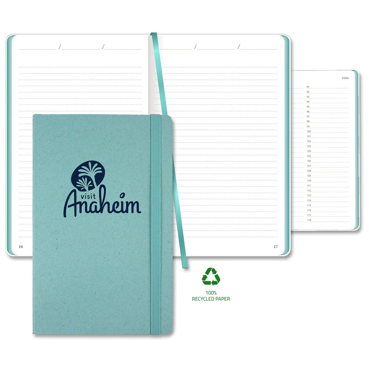 Castelli Sky Carapace Medio Lined Recycled White Page Journal