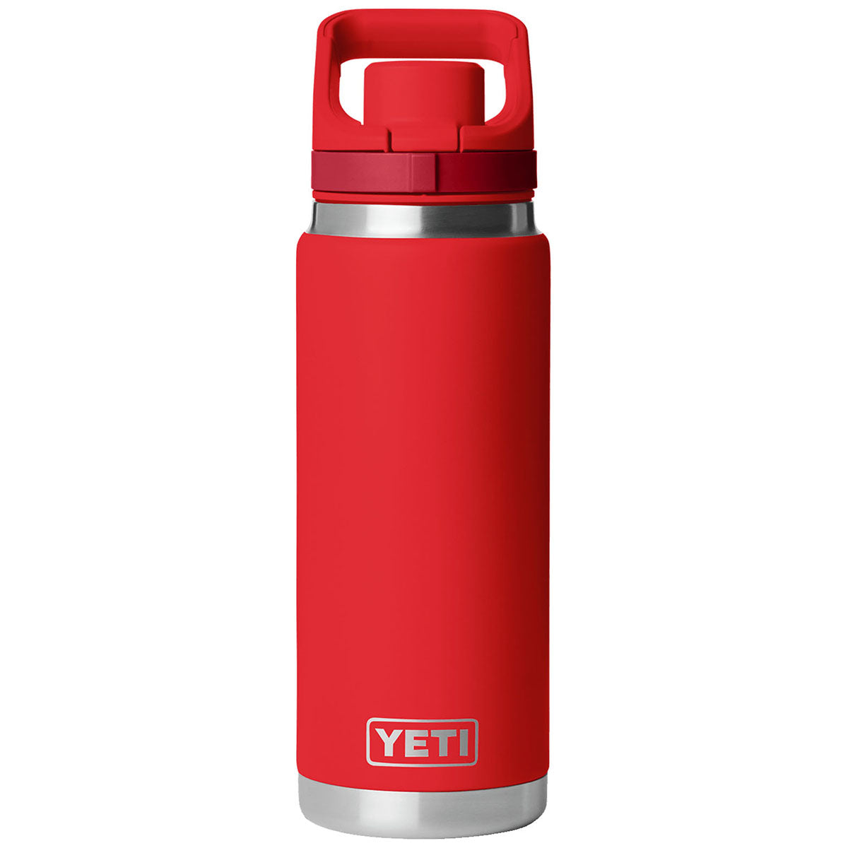 YETI Rescue Red Rambler 26 oz Water Bottle with Color-Matched Flip Chug Cap
