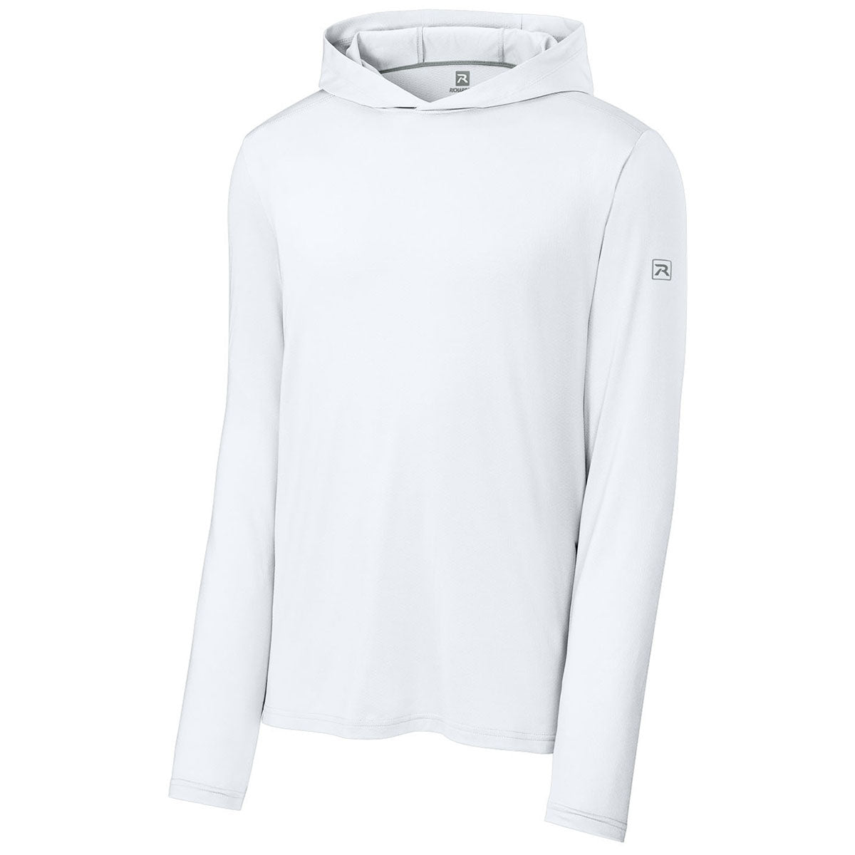 Richardson Men's White Clutch Long Sleeve Hoodie
