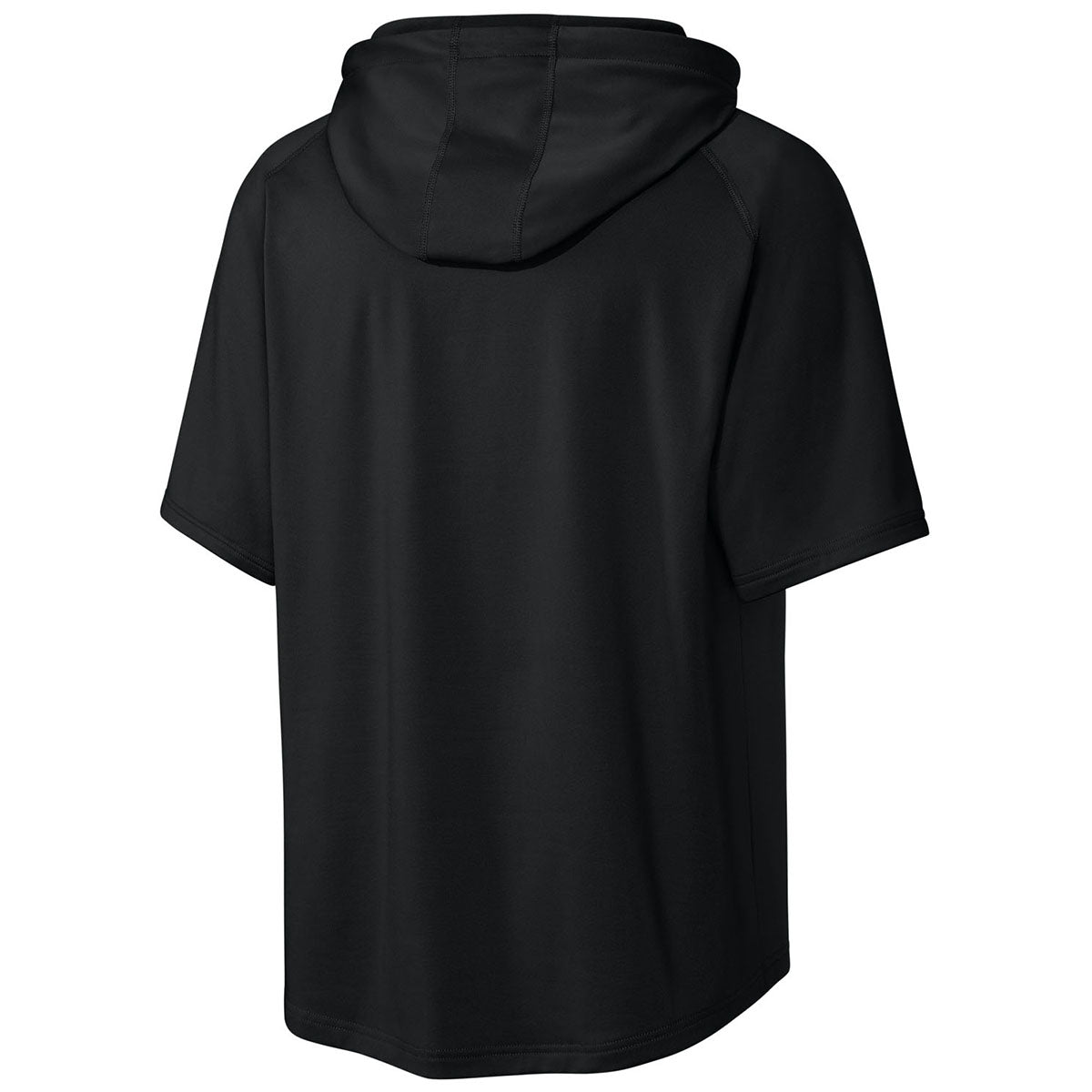 Richardson Men's Black Charge Performance Fleece Short Sleeve Hoodie