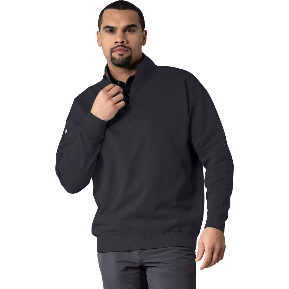 Levelwear Black Murray Mockneck Pullover