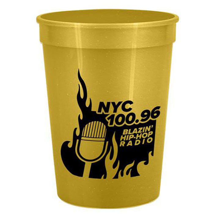 Garyline Metallic Gold Cups-on-the-Go Stadium Cup - 12 oz.