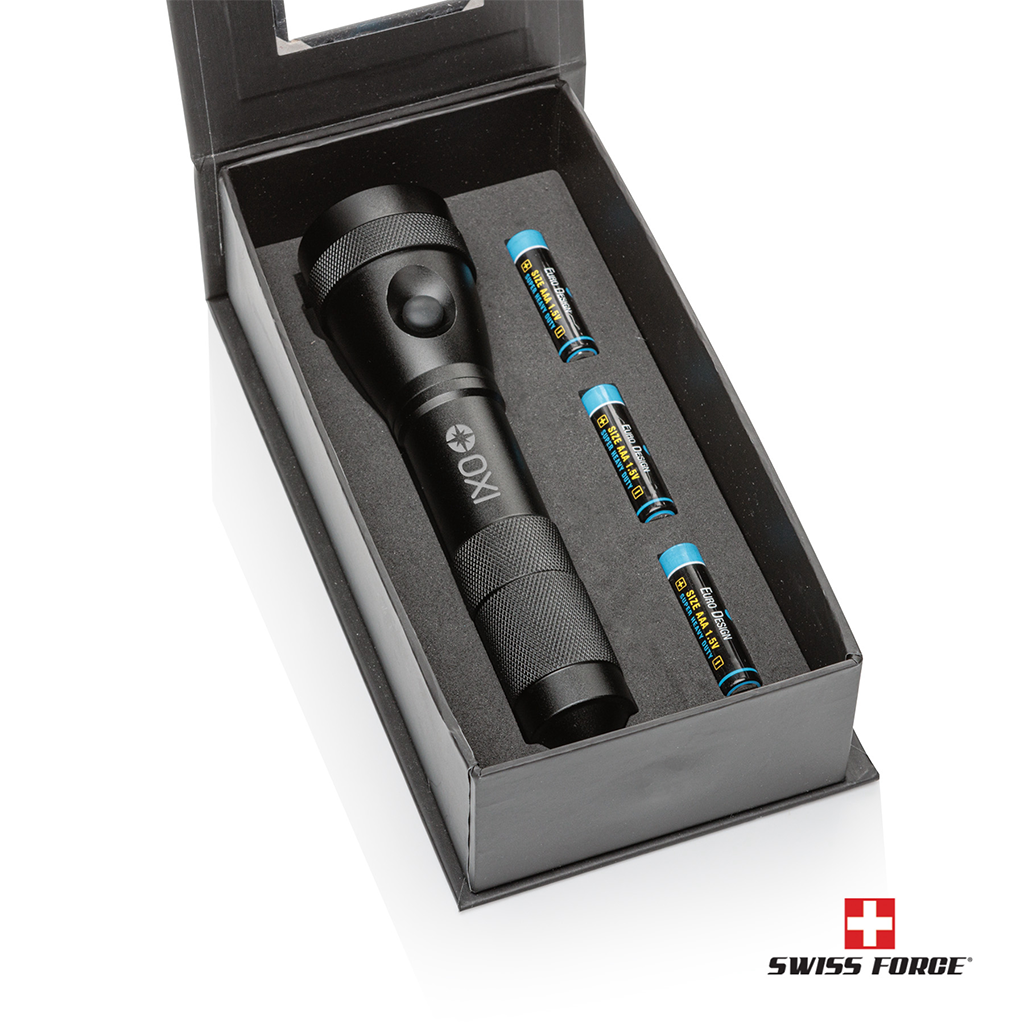 Swiss Force Black Lux Multi-Function Emergency Flashlight