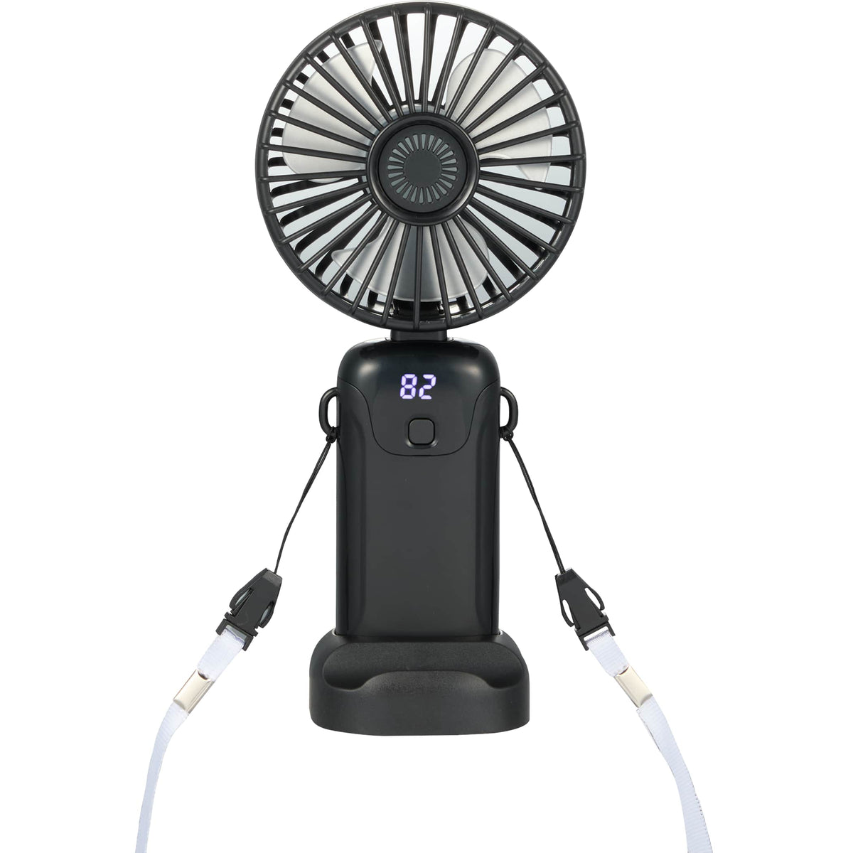 Bullet Black Rechargeable Personal LED Fan