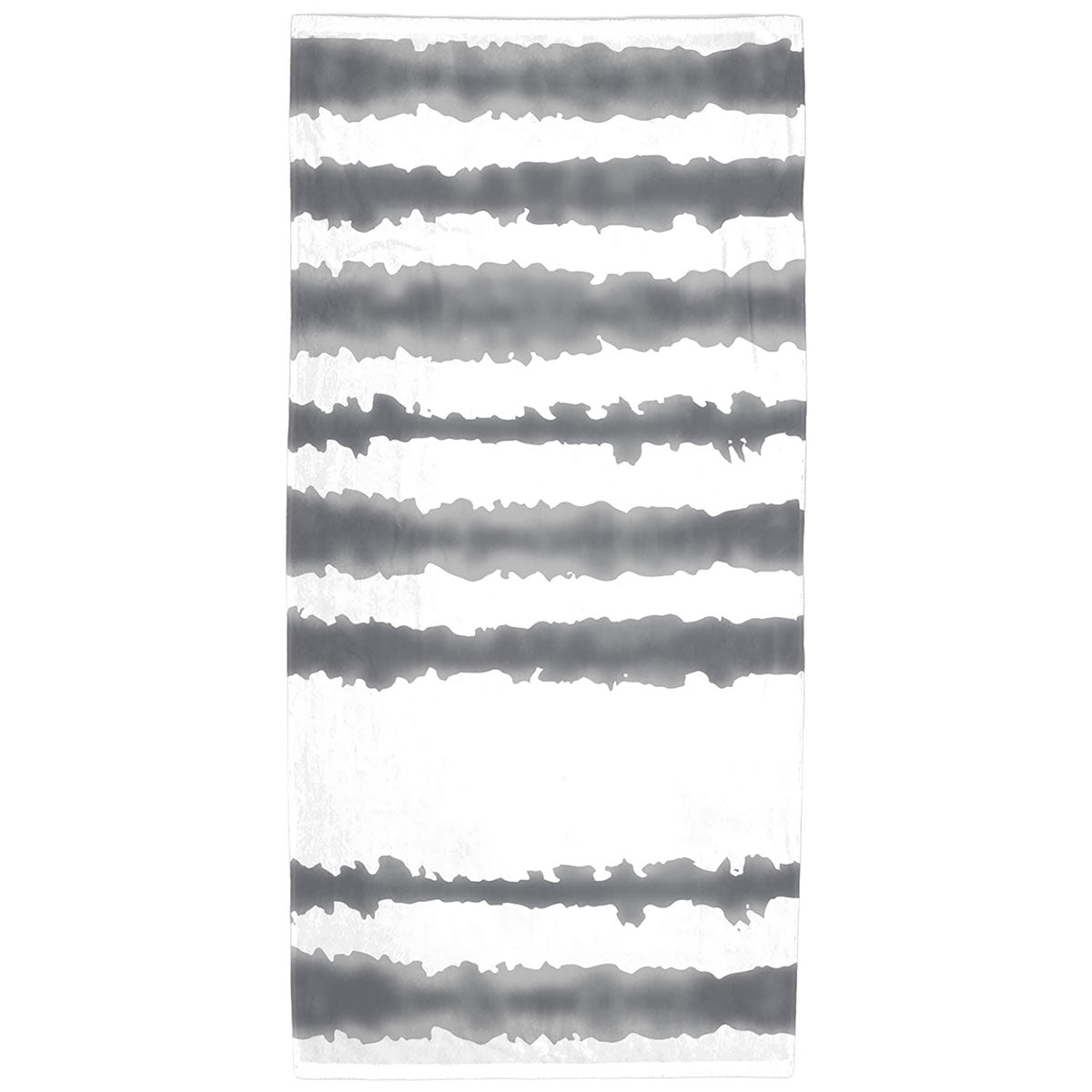 Towel Specialties Grey Good Vibes Cabana Stripe Beach Towel Sm