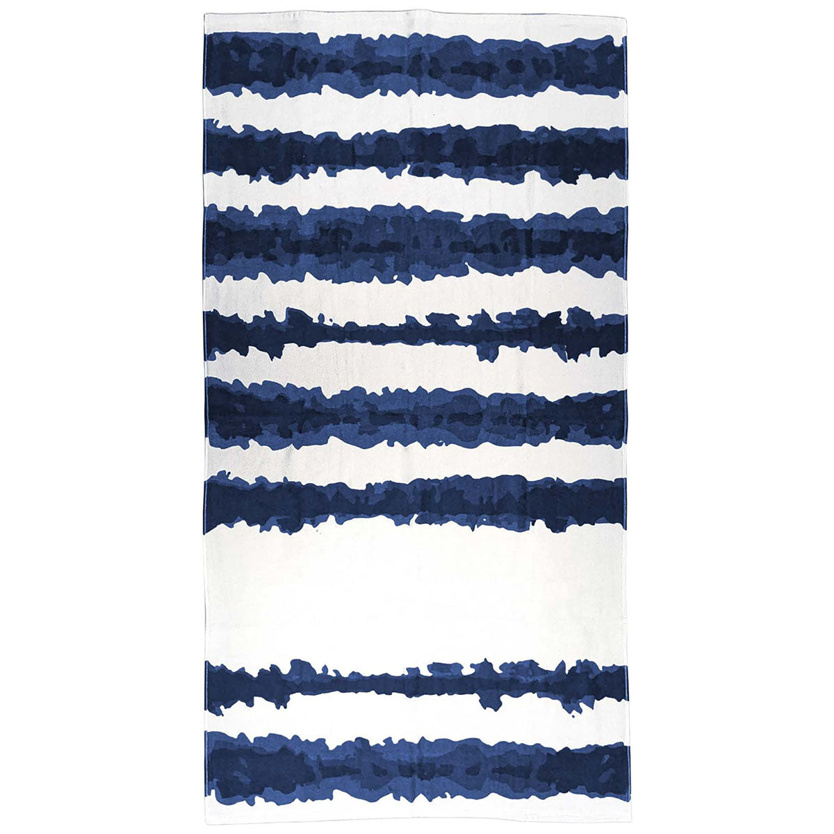 Towel Specialties Navy Good Vibes Cabana Stripe Beach Towel Sm