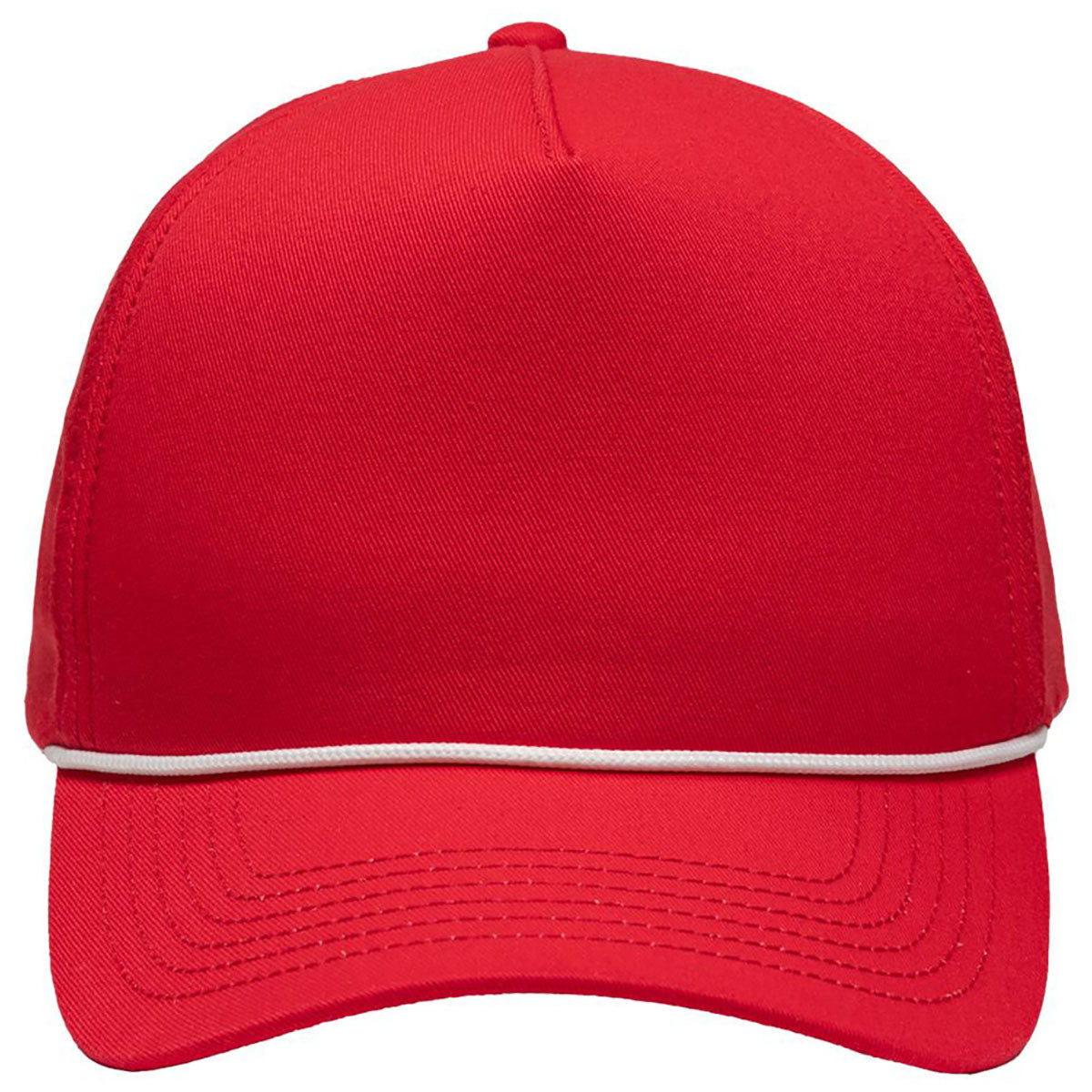 Sportsman Red Five-Panel Rope Heritage Fit Cap