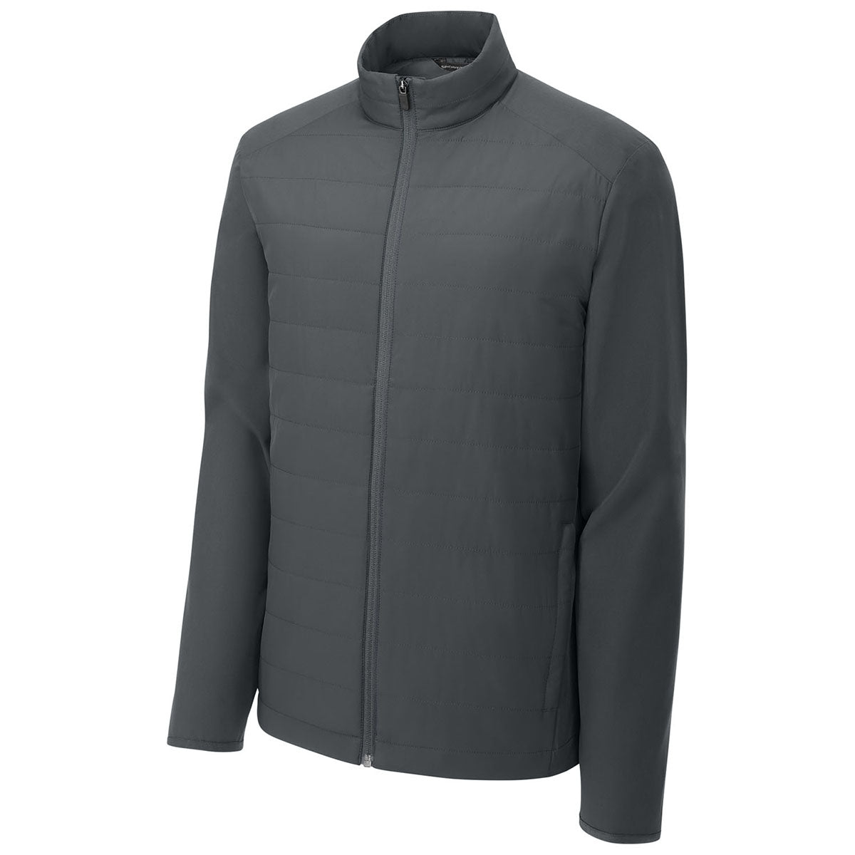 Sport-Tek Men's Iron Grey Teknical Hybrid Jacket