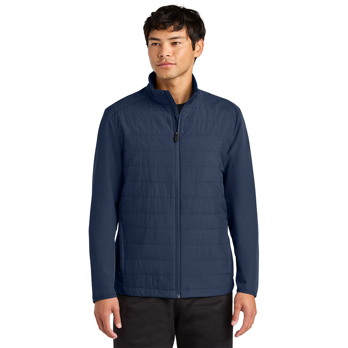 Sport-Tek Men's True Navy Teknical Hybrid Jacket