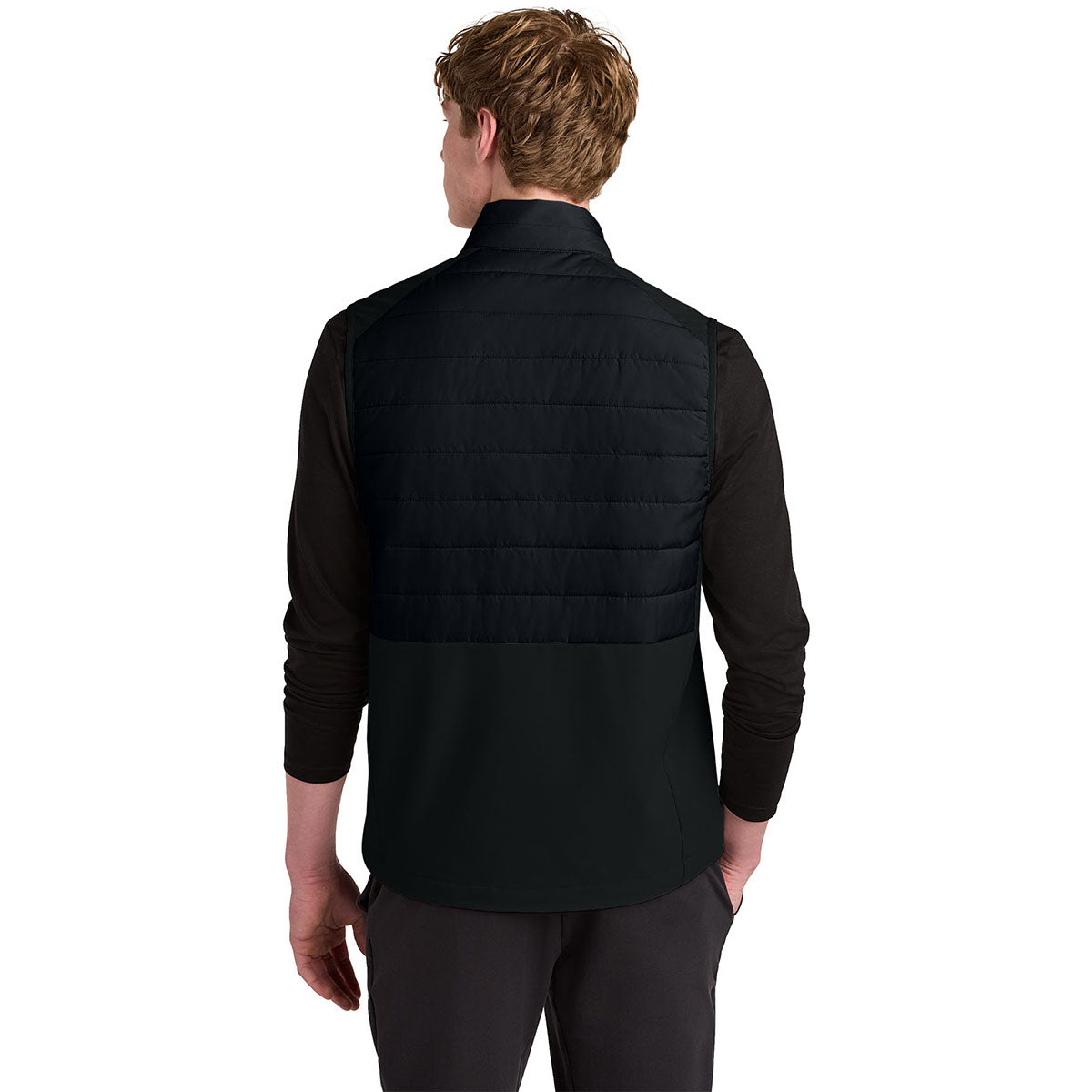 Sport-Tek Men's Black Teknical Hybrid Vest